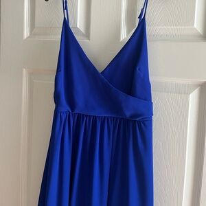 Long blue formal maxi dress